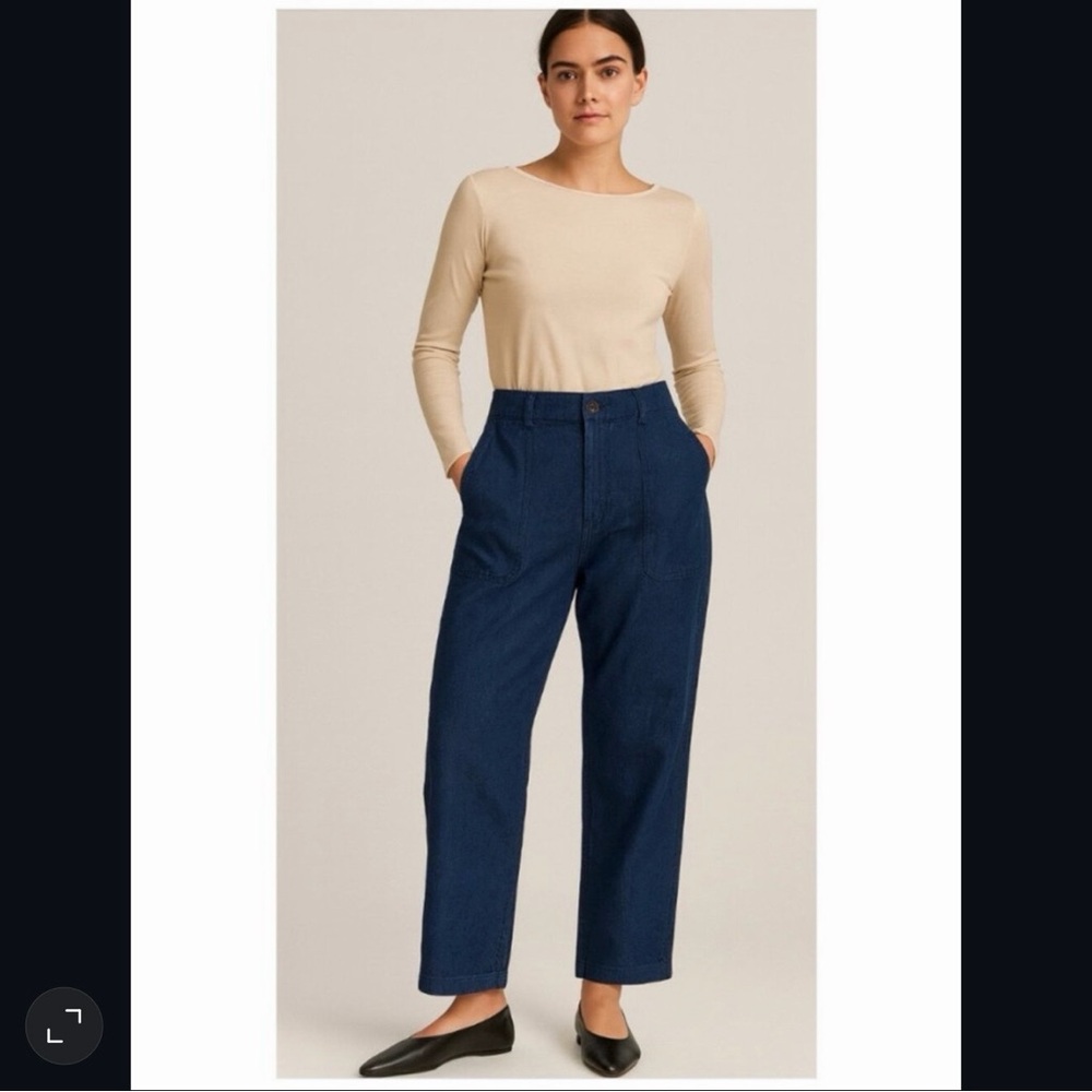 Vince Patch‎ Pocket Denim Pant Straight Leg Full Length Womens 26 New